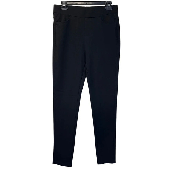 Tagoo Womens Size L Black Nylon Straight Legging Pants - Picture 1 of 8